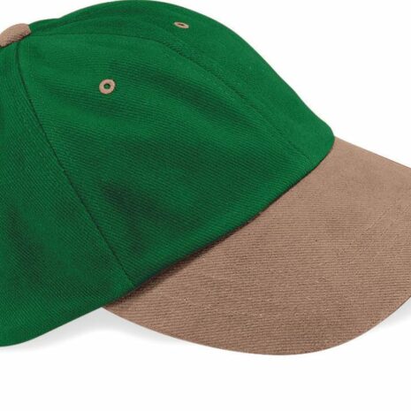 Laag profiel pet in geborsteld katoen