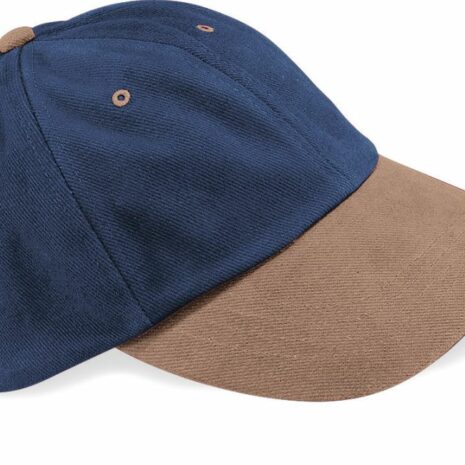 Laag profiel pet in geborsteld katoen