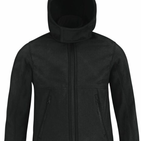 Kids' hooded softshell jacket