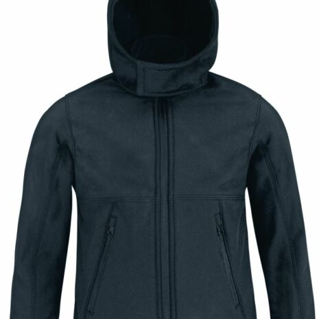 Kids' hooded softshell jacket