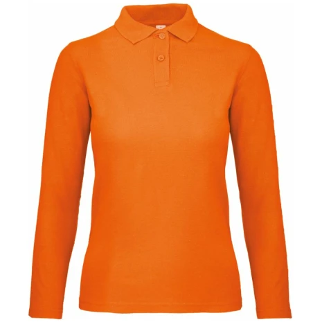 ID.001 Ladies' long-sleeve polo shirt