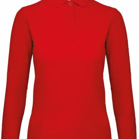 ID.001 Ladies' long-sleeve polo shirt