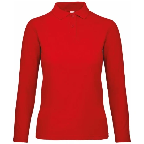 ID.001 Ladies' long-sleeve polo shirt