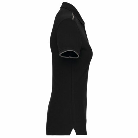 Contrasterende damespolo Day To Day korte mouwen