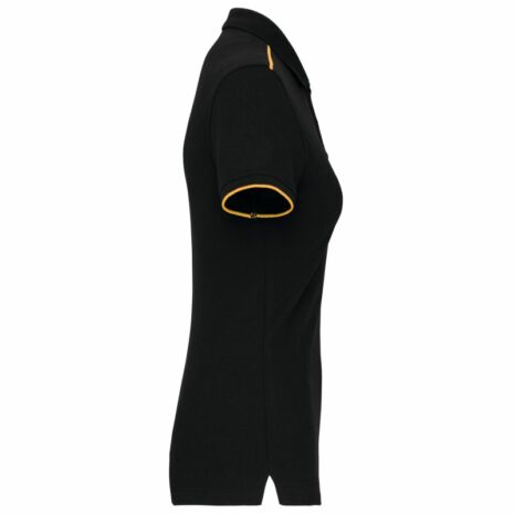 Contrasterende damespolo Day To Day korte mouwen