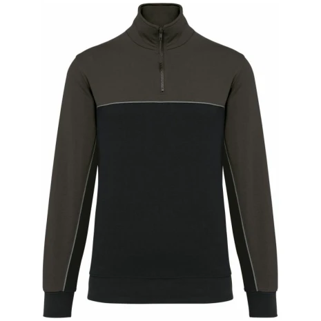 Ecologische uniseks sweater met ritskraag