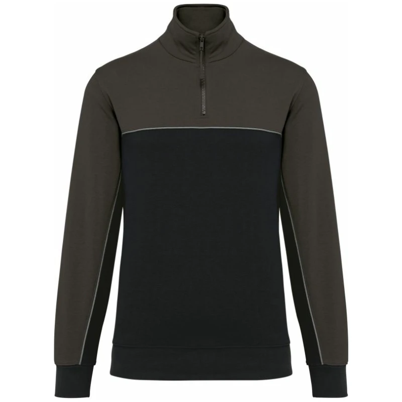 Ecologische uniseks sweater met ritskraag