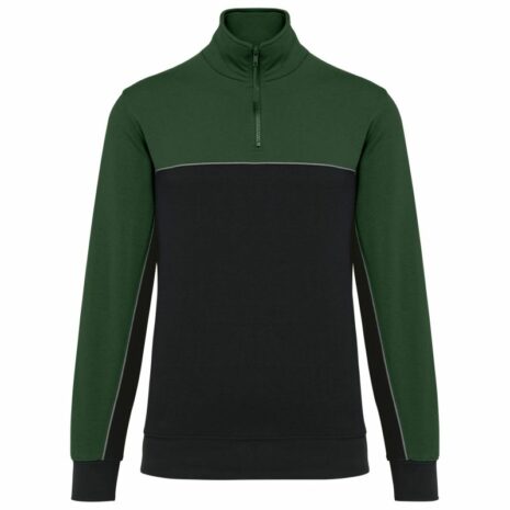 Ecologische uniseks sweater met ritskraag