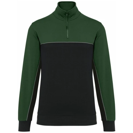 Ecologische uniseks sweater met ritskraag