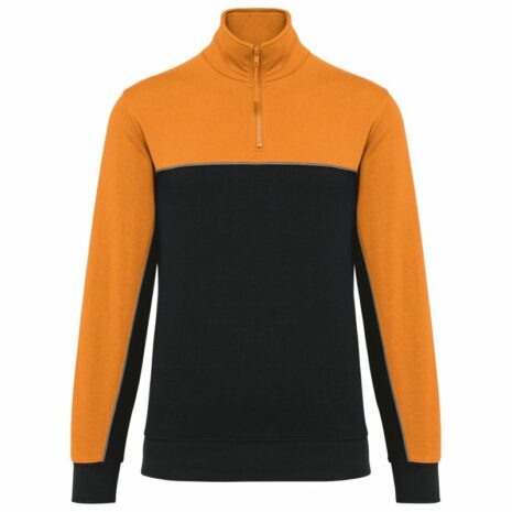 Ecologische uniseks sweater met ritskraag