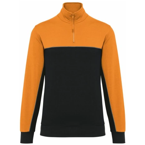 Ecologische uniseks sweater met ritskraag