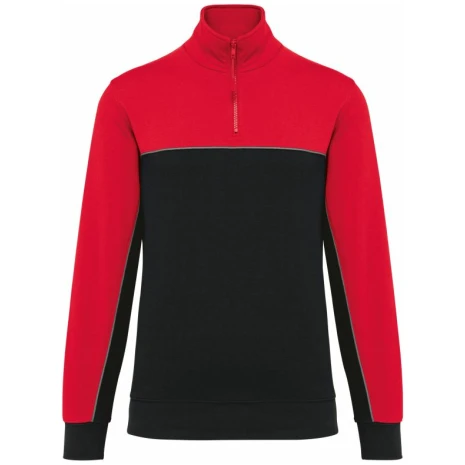 Ecologische uniseks sweater met ritskraag