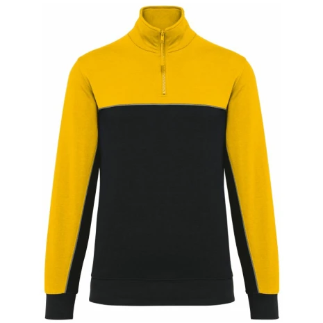 Ecologische uniseks sweater met ritskraag