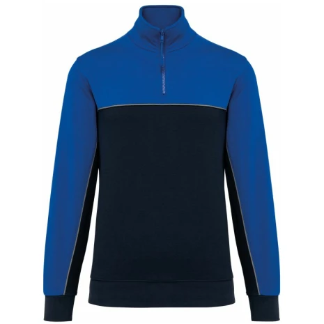 Ecologische uniseks sweater met ritskraag