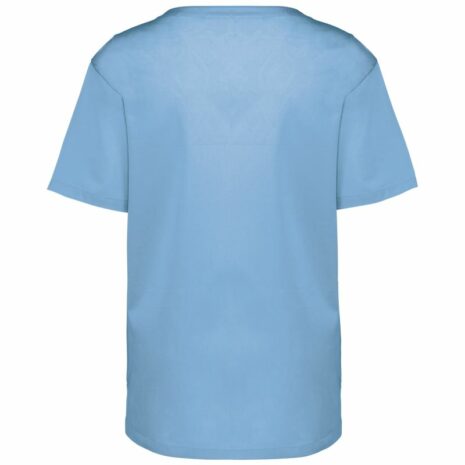 Unisex tuniek met korte mouwen in polykatoen
