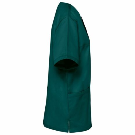 Unisex tuniek met korte mouwen in polykatoen