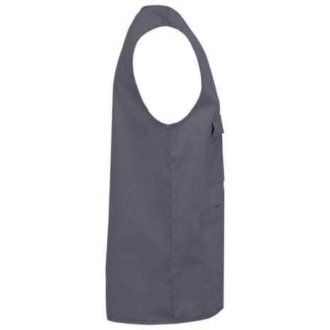 Unisex gilet in polykatoen met veel zakken