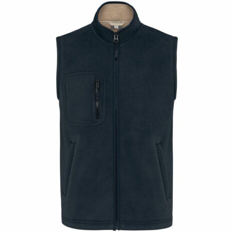 Fleece bodywarmer met binnenkant van sherpa uniseks