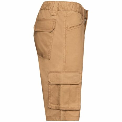 Eco-friendly heren bermuda met meerdere zakken