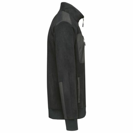Eco-friendly fleece met ritskraag unisex