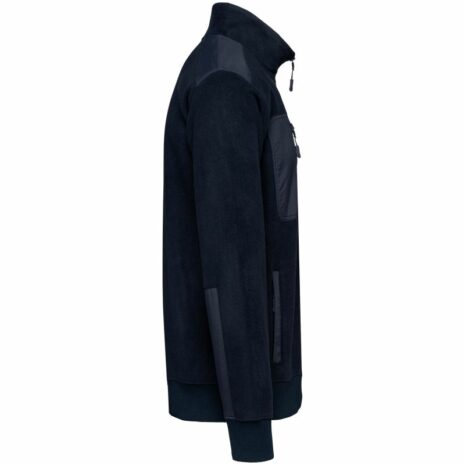 Eco-friendly fleece met ritskraag unisex