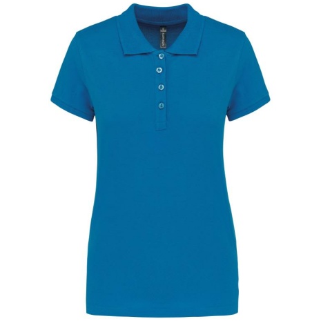 Piqué-damespolo korte mouwen