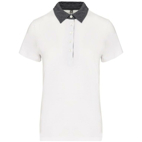 Tweekleurige damespolo jersey