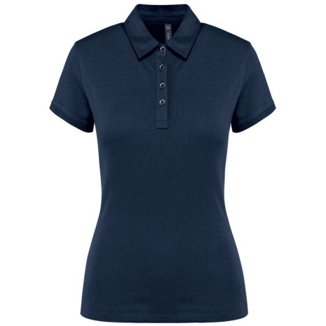 Damespolo korte mouwen van jersey