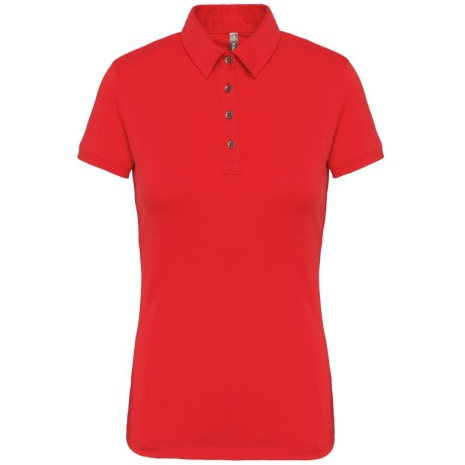 Damespolo korte mouwen van jersey