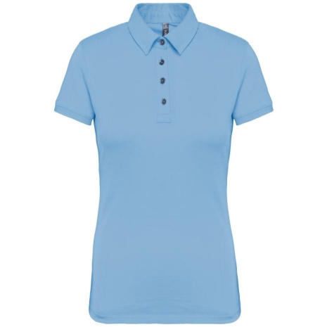 Damespolo korte mouwen van jersey