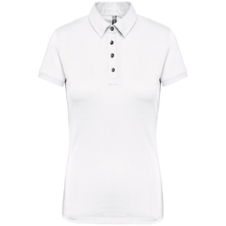 Damespolo korte mouwen van jersey