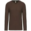 T-shirt V-hals lange mouwen