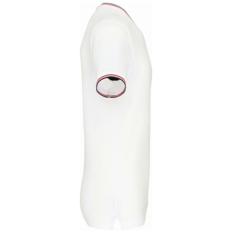 Heren-t-shirt piqué V-hals