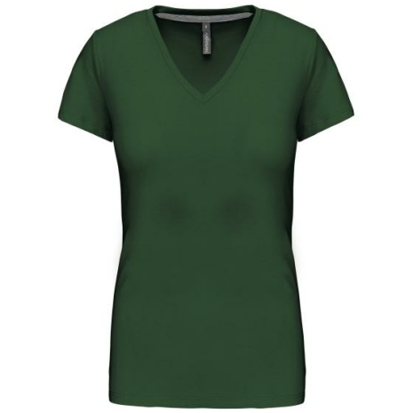 Dames T-shirt V-hals Korte Mouwen