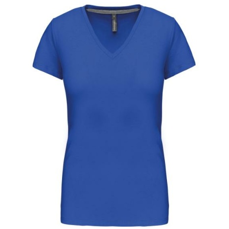 Dames T-shirt V-hals Korte Mouwen