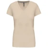 Dames T-shirt V-hals Korte Mouwen
