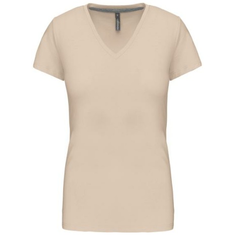 Dames T-shirt V-hals Korte Mouwen
