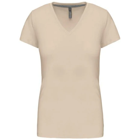 Dames T-shirt V-hals Korte Mouwen