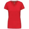 Dames T-shirt V-hals Korte Mouwen