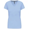 Dames T-shirt V-hals Korte Mouwen