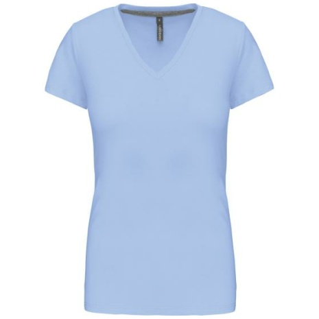 Dames T-shirt V-hals Korte Mouwen