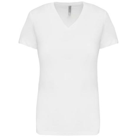 Dames T-shirt V-hals Korte Mouwen