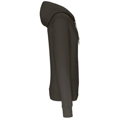 Ecologische herensweater met capuchon en ritssluiting