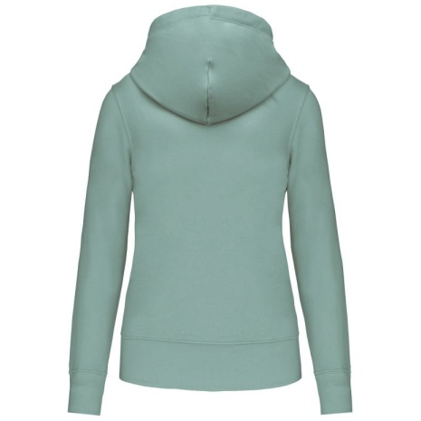 Ecologische damessweater met capuchon en ritssluiting