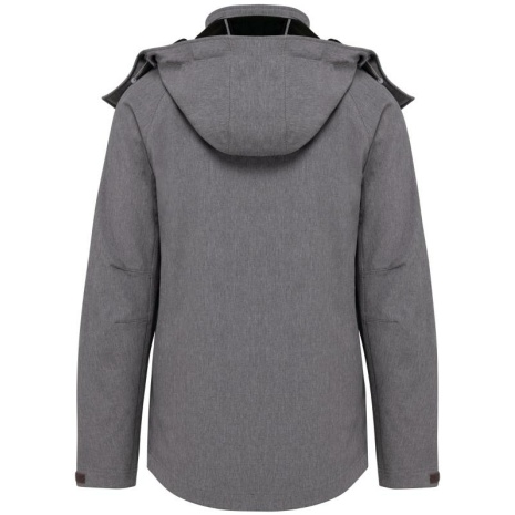 Dames softshell jas met afneembare capuchon