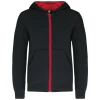 Kindersweater met rits en capuchon