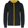 Kindersweater met rits en capuchon