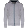 Kindersweater met rits en capuchon