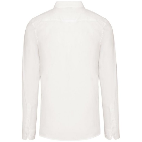 Herenoverhemd in popeline met lange mouwen