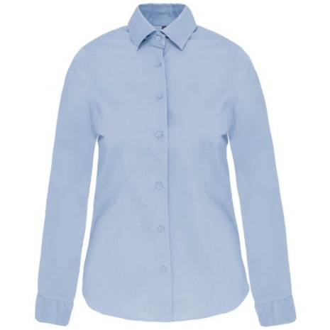 Dames stretch blouse lange mouwen